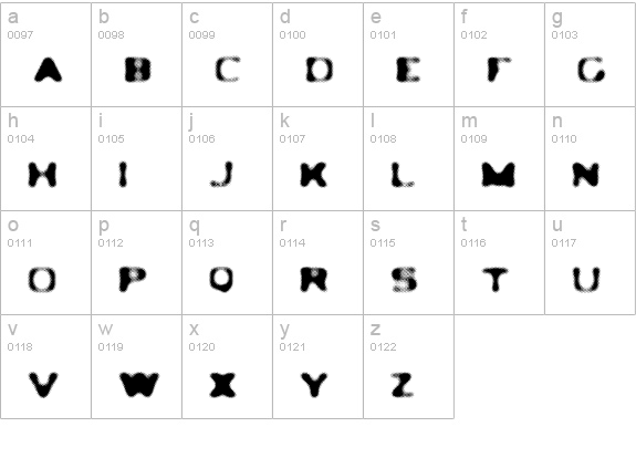 LEDLIGHT lowercase a-z preview