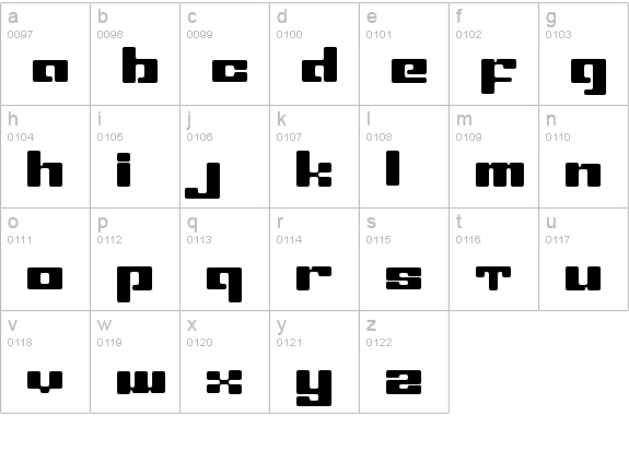 LeftOvers II lowercase a-z preview