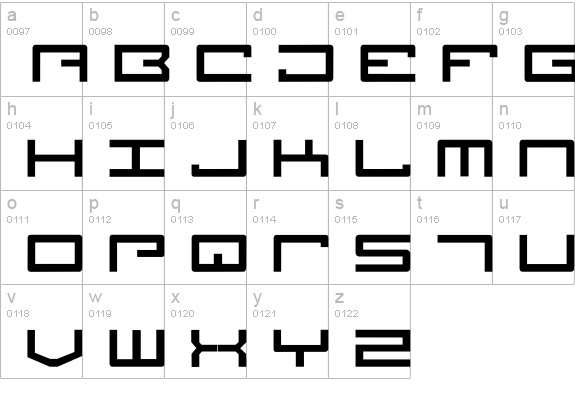 Legion lowercase a-z preview