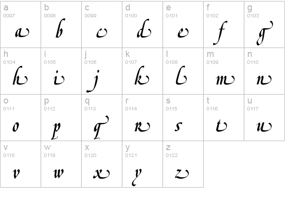 LeGriffeEF-AlternateTwo lowercase a-z preview