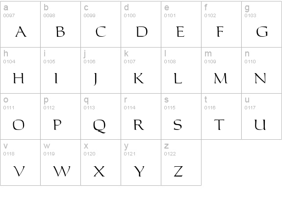 Leigh Normal lowercase a-z preview