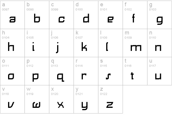 Lemon Regular lowercase a-z preview