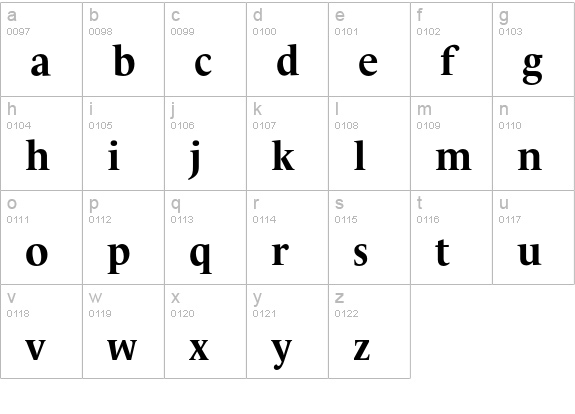 LeMondeLivre Bold Oldstyle Figures lowercase a-z preview