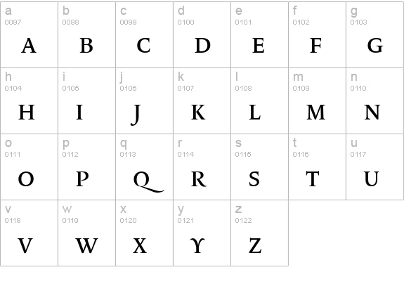 LeMondeLivreClassic Caps lowercase a-z preview