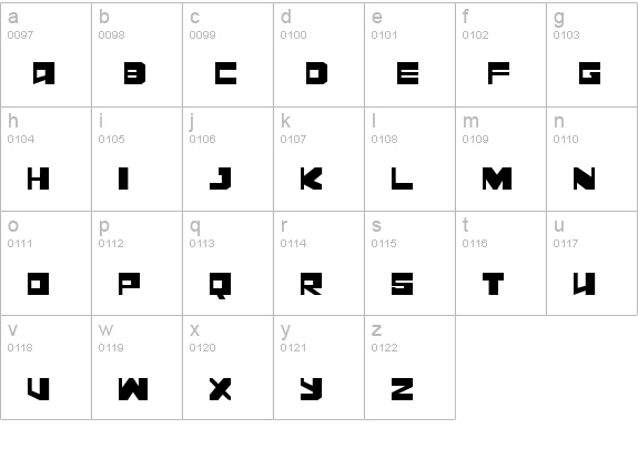 Leningrad Disco lowercase a-z preview