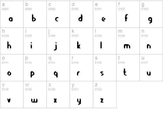 Let's Eat lowercase a-z preview