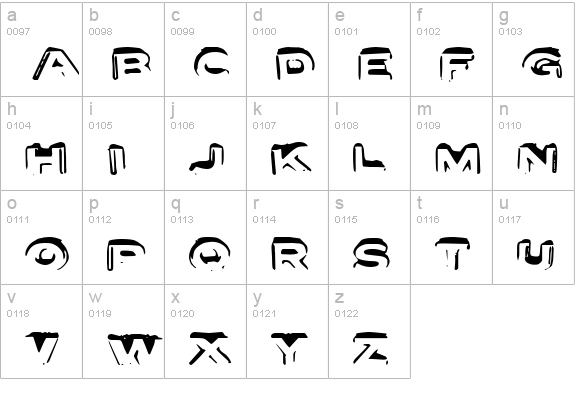 Letter Set A lowercase a-z preview