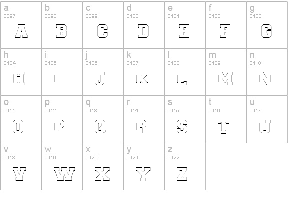 Letter Sweater Open Display SSi Normal lowercase a-z preview