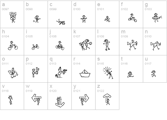 Letterine-ArchetipettiOne lowercase a-z preview