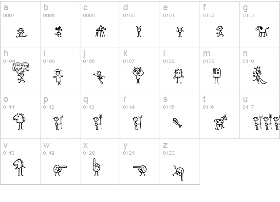Letterine-ArchetipettiTwo lowercase a-z preview