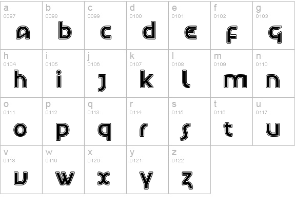LetunicalInline lowercase a-z preview
