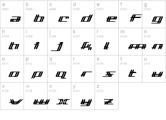 Lewinsky lowercase a-z preview