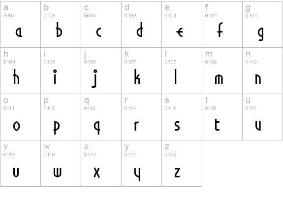 Libeled Lady lowercase a-z preview