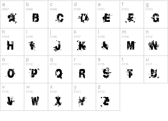 Liberty City Ransom lowercase a-z preview