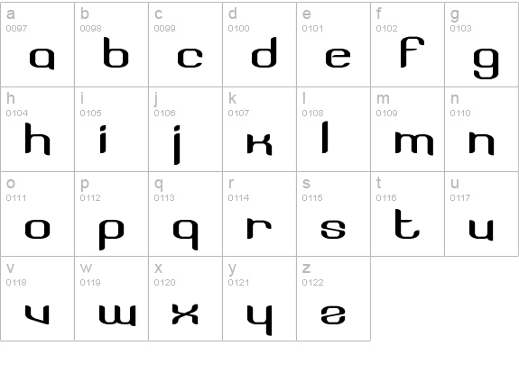 Licorice lowercase a-z preview