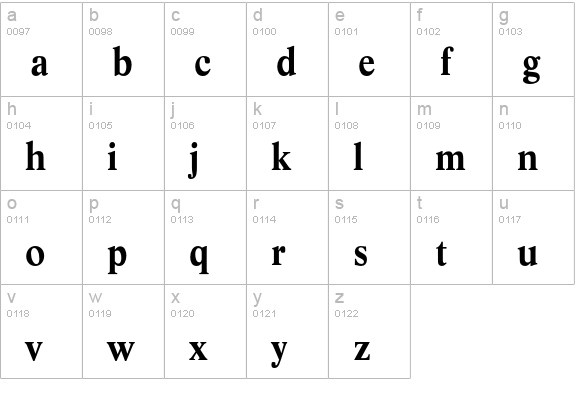 LifeEF-Bold lowercase a-z preview
