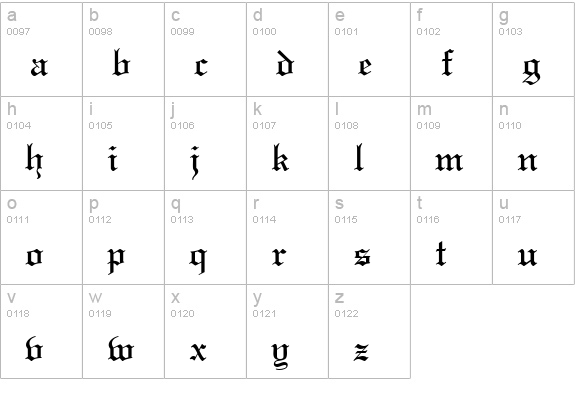 LightText-Regular lowercase a-z preview