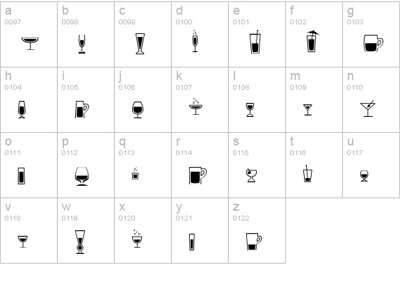 Lil' Tipsy BTN lowercase a-z preview
