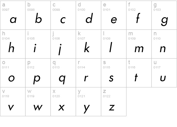 LimerickSerial-Italic lowercase a-z preview