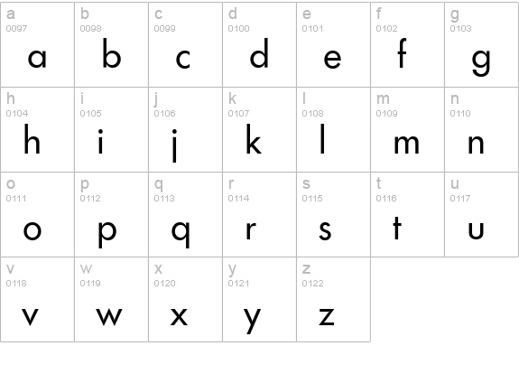 LimerickSerial-Regular lowercase a-z preview