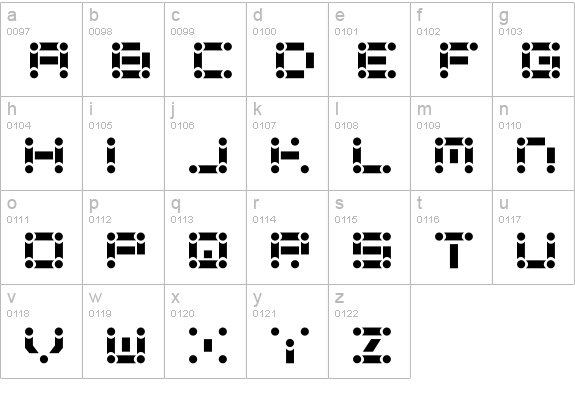 Lincoln Chain lowercase a-z preview