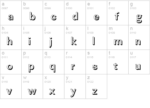 LinearSh-Medium-Regular lowercase a-z preview