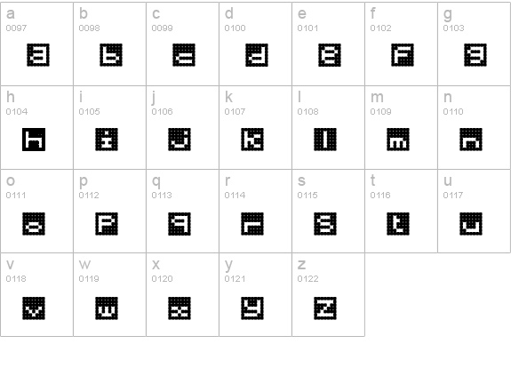 Lingonvecka lowercase a-z preview