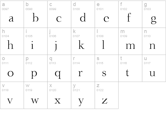 LingwoodSerial-Light-Regular lowercase a-z preview