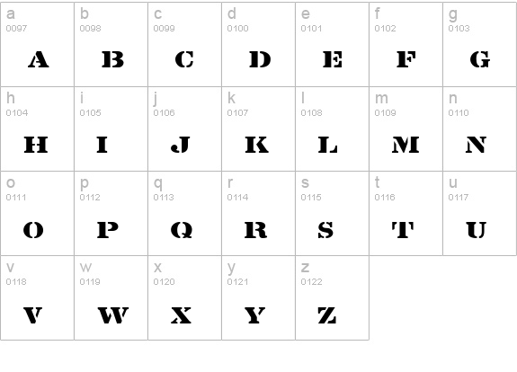 Lintsec Medium lowercase a-z preview