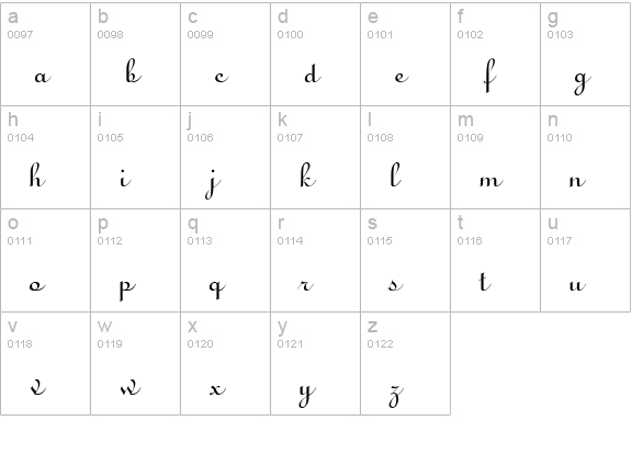 Linus lowercase a-z preview