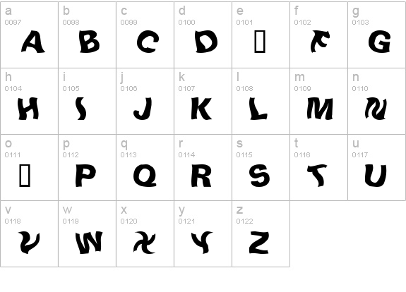 LinusPlaySW lowercase a-z preview