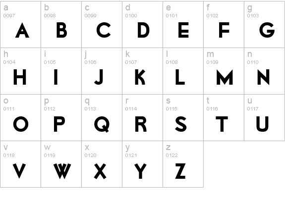 Lionel Classic lowercase a-z preview