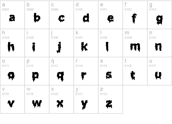 Liquidism part 2 lowercase a-z preview
