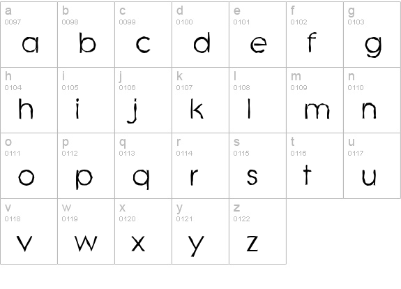 LiteraAntique-Regular lowercase a-z preview