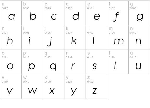 LiteraSerial-Italic lowercase a-z preview