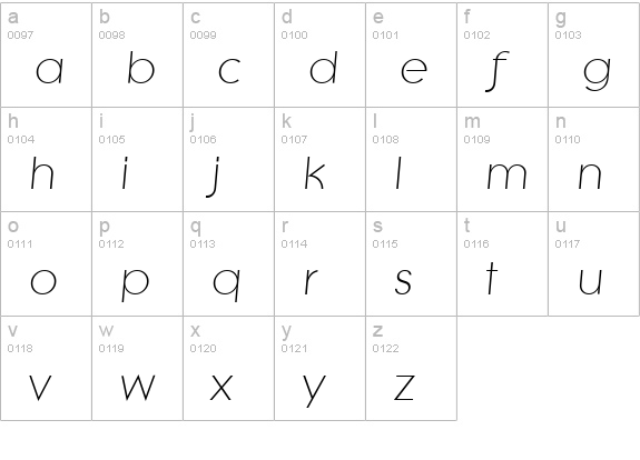 LiteraSerial-Light-Italic lowercase a-z preview