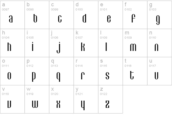 Lithia-Light lowercase a-z preview