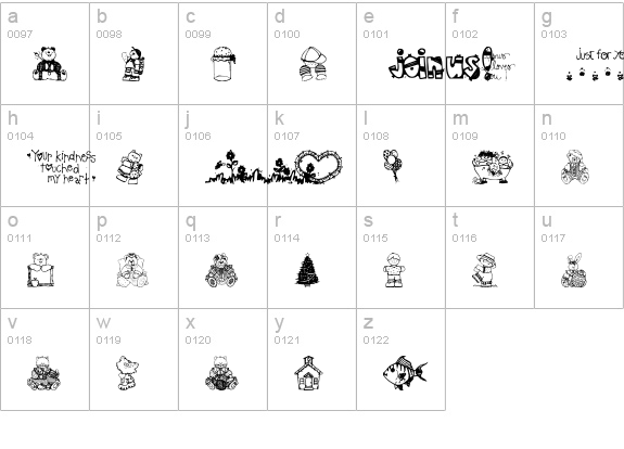 Little cuties lowercase a-z preview