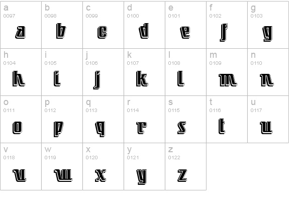 Little Deuce Coupe NF lowercase a-z preview