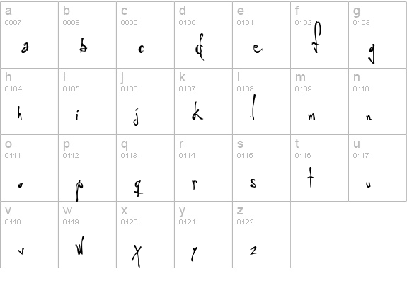Little Insect from another planet lowercase a-z preview