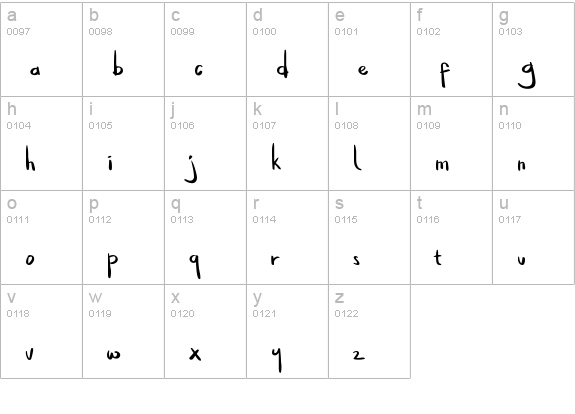 Little Jack lowercase a-z preview