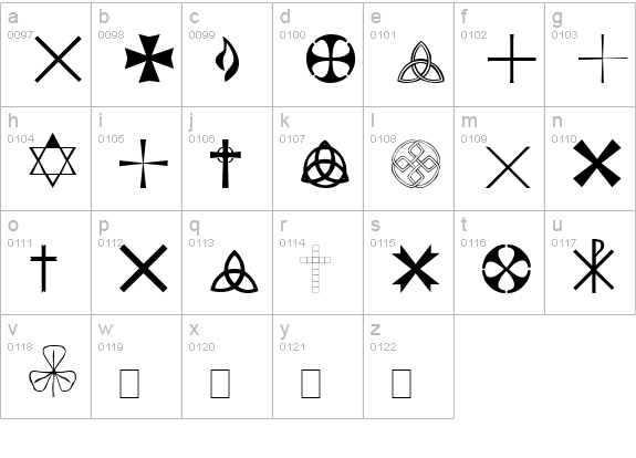 LittleGiddingPlain lowercase a-z preview