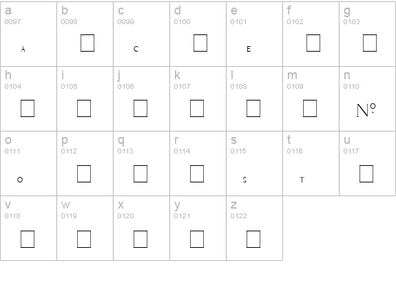 Livia Medium lowercase a-z preview