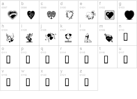 LM Valentines 1 lowercase a-z preview