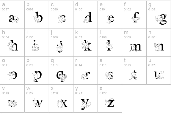 LMS Poke'mon Master Solid lowercase a-z preview