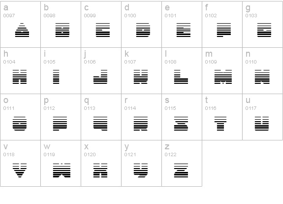 Lobo Tommy Gradient lowercase a-z preview