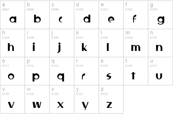 Locked Window lowercase a-z preview