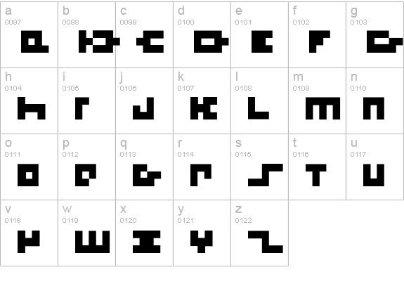 LodelFizler lowercase a-z preview