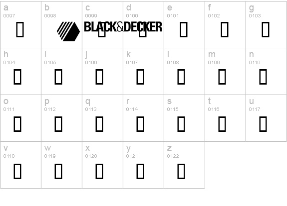 Logos Manufacturing lowercase a-z preview