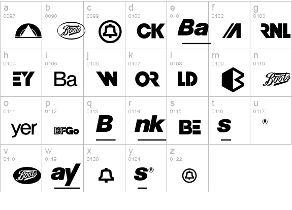 LogosCompanyP03 lowercase a-z preview